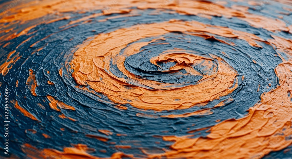 Poster abstract swirl painting texture - close-up of an abstract painting with swirling patterns in shades 