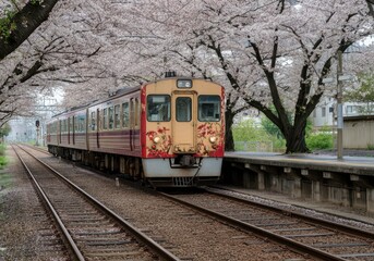 Fototapeta premium Beautiful cherry blossom background 