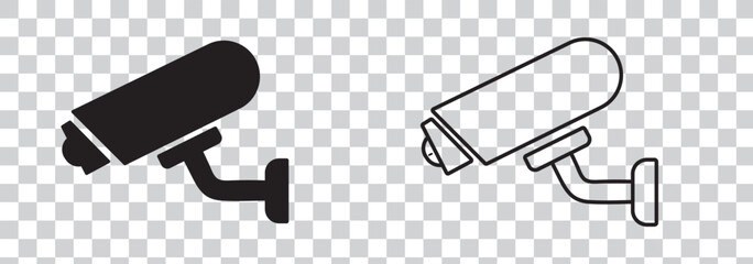 Obraz premium cctv security icon sign vector