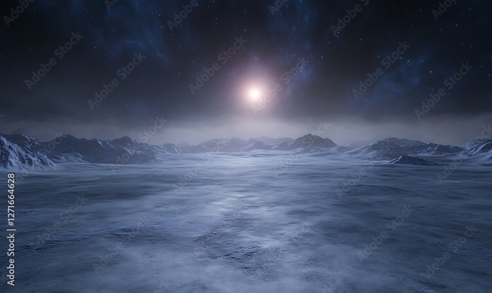 Poster A captivating image of a mysterious rogue planet drifting through space, showcasing its enigmatic features and celestial beauty.