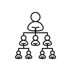 Hierarchy vector icon