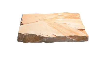 A large piece of stone with a rough surface