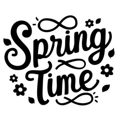 Spring Time quote svg