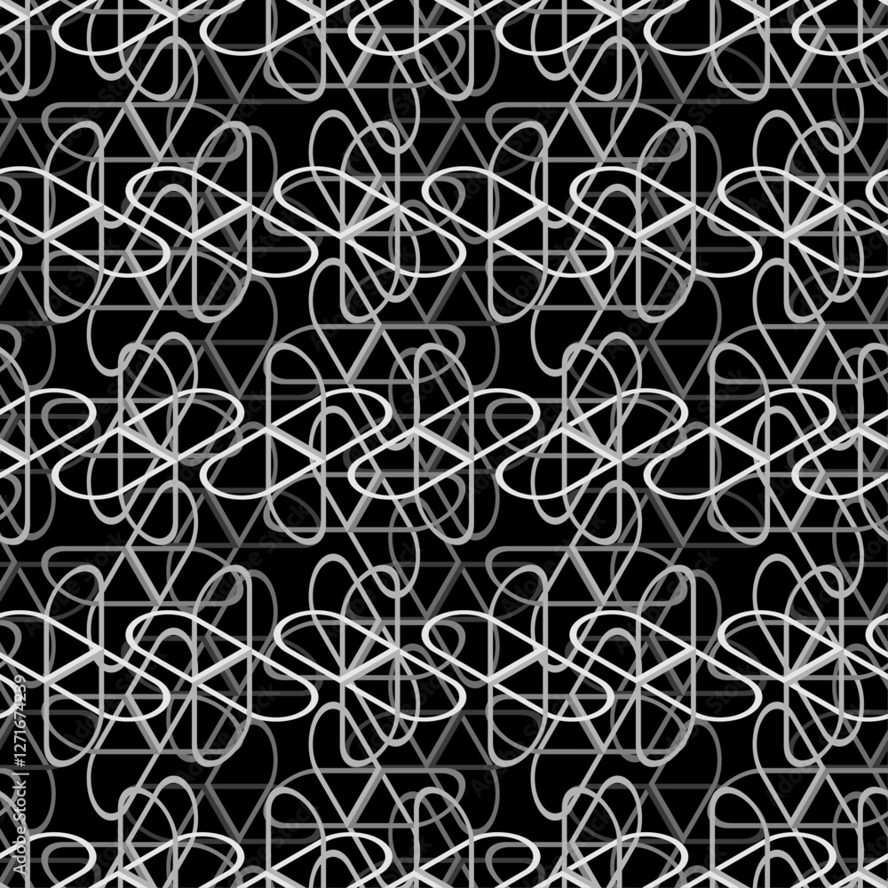 Poster abstract linear simple pattern. sofa fabric background
