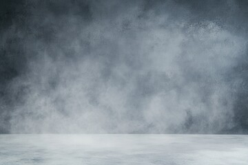 Fototapeta premium Abstract scene with a blend of misty textures and cool tones, creating an atmospheric backdrop