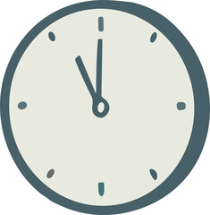 clock on white background