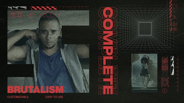 Neo Brutalist Media Slides