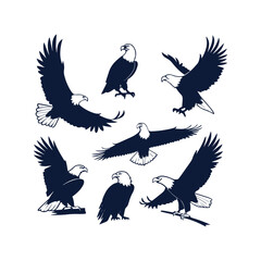 Eagle Silhouette Vector Pack