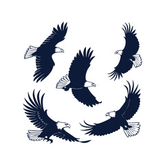 Eagle Silhouette Vector Pack