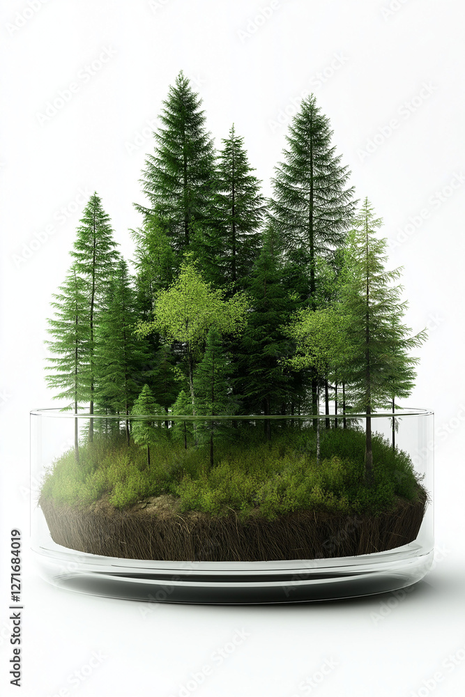 Poster carbon neutral offset impact. reforestation initiative with carbon offset focus in a visual context.