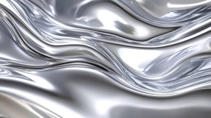 Immerse your visuals in the shimmering allure of chrome fluidity.