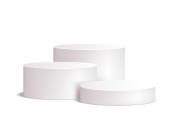 Platform or empty pedestal. Podium for product. Vector