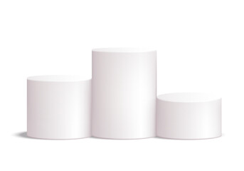 Platform or empty pedestal. Podium for product. Vector