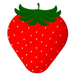 Strawberry fruit element, strawberry vector illustration, strawberry on white background, strawberry with leaf, fruit element, food, fresh fruit, red fruit, berry vector, 
