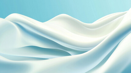Obraz premium milk-like waves on a blue background