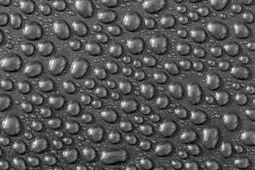 a water drops on a black background