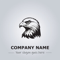 Head of Eagle logo company design vector illustration
