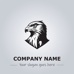 Head of Eagle logo company design vector illustration
