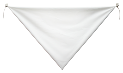 PNG Banner hanging white flag.