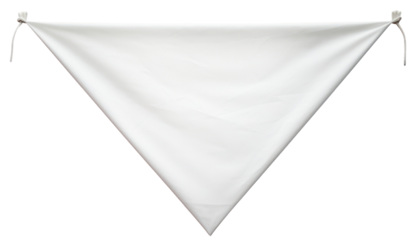 PNG Banner hanging white flag.