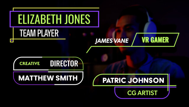 Neon Glow Gaming Lower Thirds