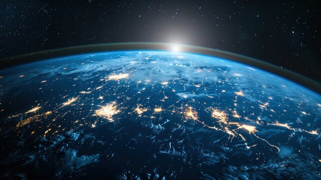 interactive software depicting a digital twin of Earth, being used to predict and adapt to climate related events