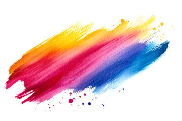 Gradient brush stroke with vibrant colors, perfect for design projects needing a touch of artistic flair