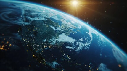 interactive software depicting a digital twin of Earth, being used to predict and adapt to climate related events