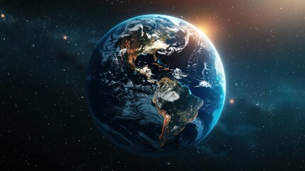 interactive software depicting a digital twin of Earth, being used to predict and adapt to climate related events