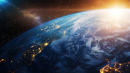 interactive software depicting a digital twin of Earth, being used to predict and adapt to climate related events