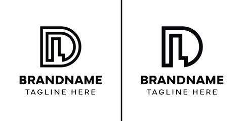 Letters DL Monogram Logo Set, suitable for any brand with LD or DL initials