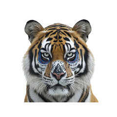 Obraz premium Majestic Tiger with Sugar Skull Face Paint - Day of the Dead
