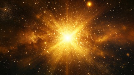 Cosmic explosion, starburst, nebula in space, background for science fiction