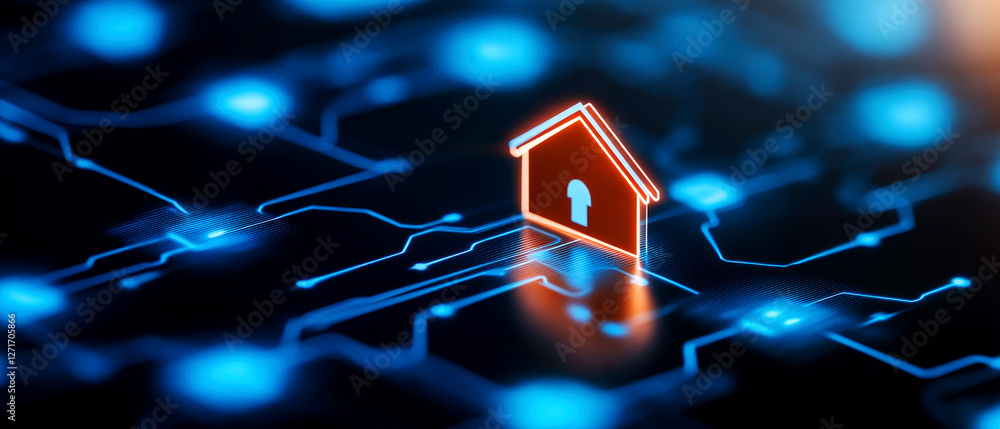 Poster unlocking property potential how to secure a loan in the digital age online infographic modern infor