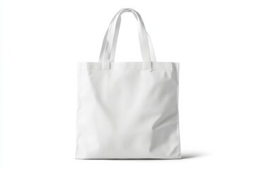 Stylish cotton tote bag design on white background
