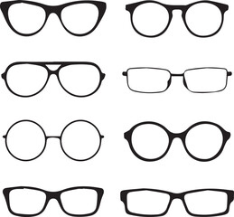 Glasses Frames Silhouette