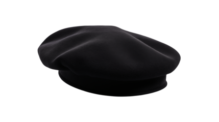 Classic Black Beret Fashionable Headwear for Style