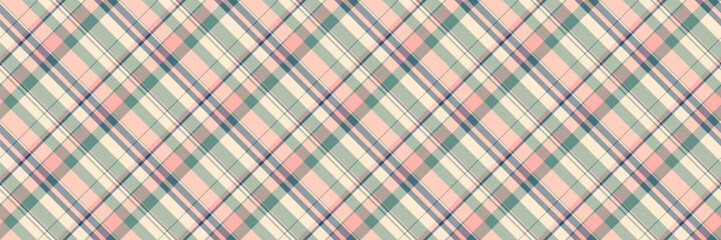 Elegant diagonal plaid pattern in soft pastel hues.  Perfect for textiles, backgrounds, or website design.  This charming, seamless texture evokes feelings of comfort and style.