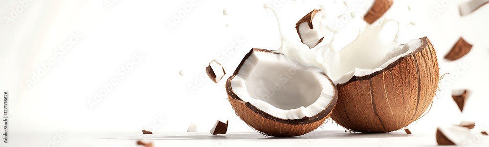 Aufkleber Isolated abstract shot of a conceptual design on a white background, perfect for creative projects and artistic presentations.