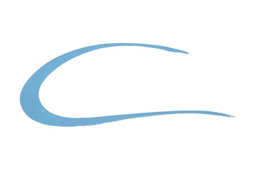 Brush. Hand drawn watercolor brush strokes on transparent background.