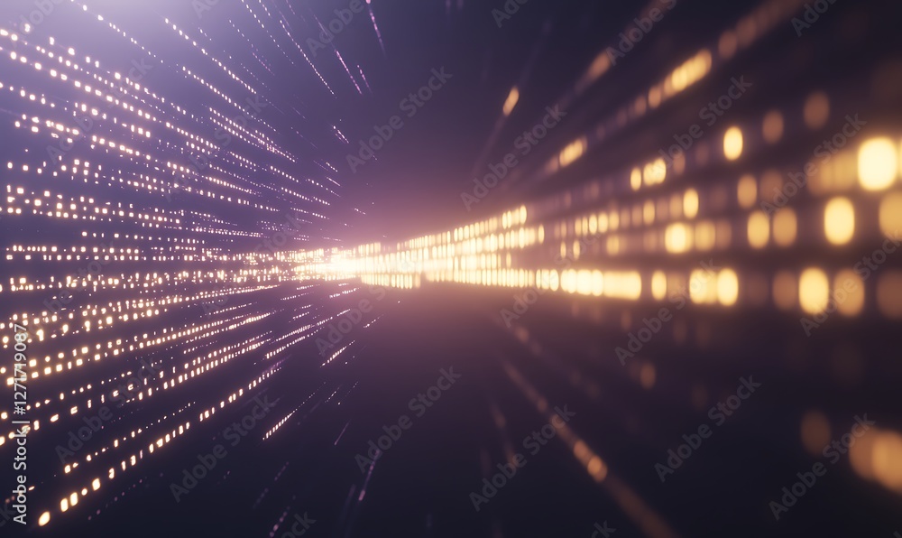 Aufkleber High-tech interface showcasing encrypted data transfer, ideal for technology and cybersecurity applications.