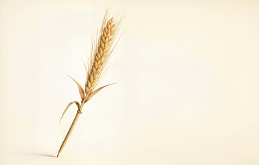 Harvest of Ideas, A Minimalist 3D Concept for baisakhi festival on white background