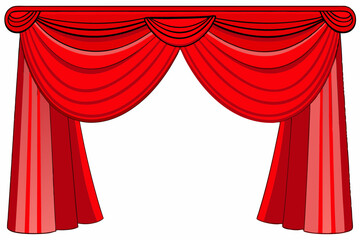 Red Theater Curtains – Classic Stage Drapery for Performances & Events.