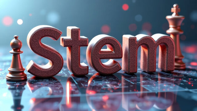 word stem and chess, background