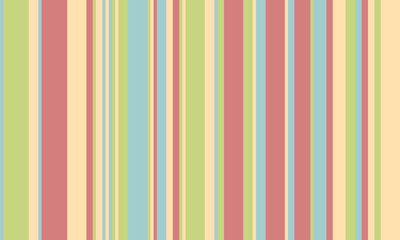 Pattern of vertical stripes, colorful thin and thick lines. Irregular stripe background, vector seamless texture. Abstract striped geometric design in bright colors.