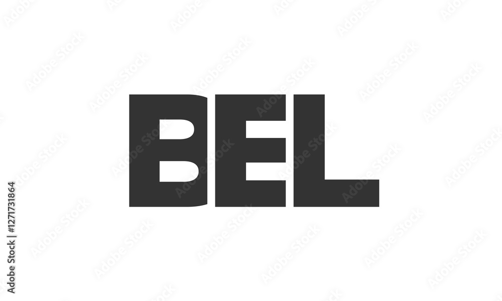 Poster bel logo design template with strong and modern bold text. initial based vector logotype featuring s