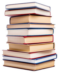 PNG Real stack of books publication educational literature.