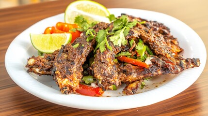 Grilled Lamb Skewers with Lime and Vegetables - A Flavorful Culinary Delight