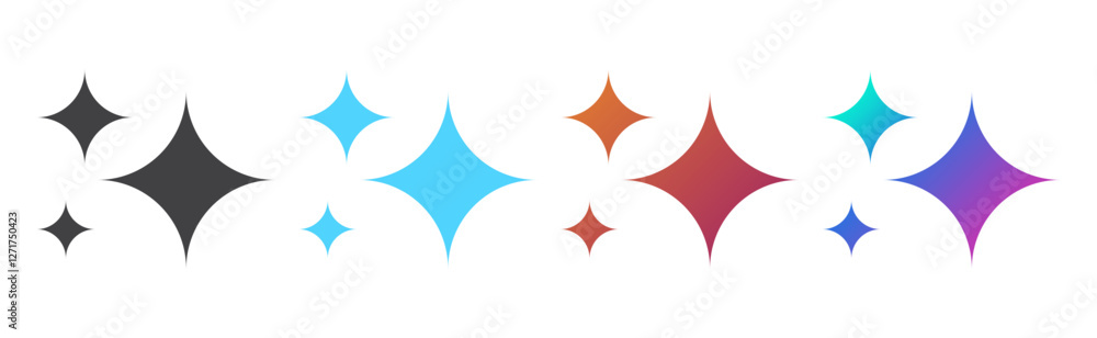 Aufkleber Generate AI user interface. AI enters by command prompt to generate ideas. UX/UI icon element for apps, and websites. Computer help assistant. Vector illustration.