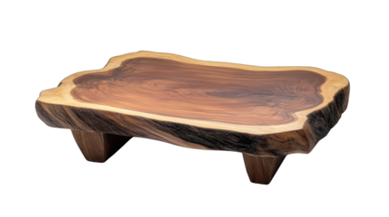 A wooden table with a natural wood grain